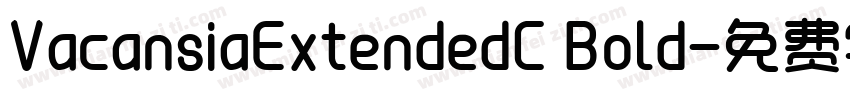 VacansiaExtendedC Bold字体转换